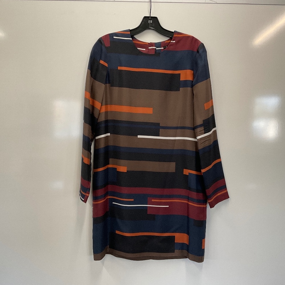 Women’s Silk Long Sleeve Striped Dress by Theory Size 0